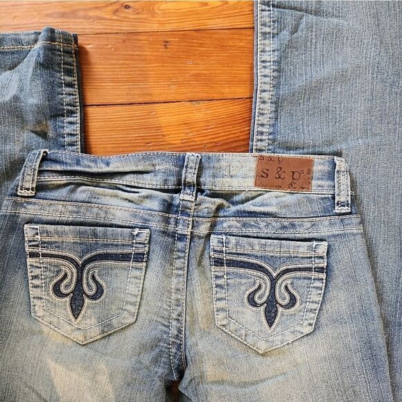 STANDARDS & PRACTICES Jeans Womens Waist 28 Low Rise Straight Leg Tall - Picture 7 of 7